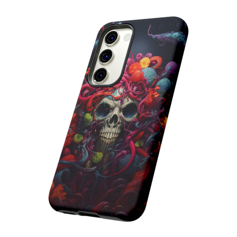 Psychedelic Skull & Tentacles Phone Case   