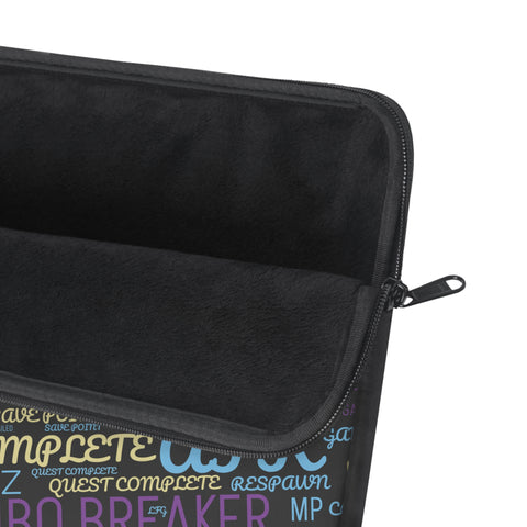 Gaming Words Laptop Sleeve   