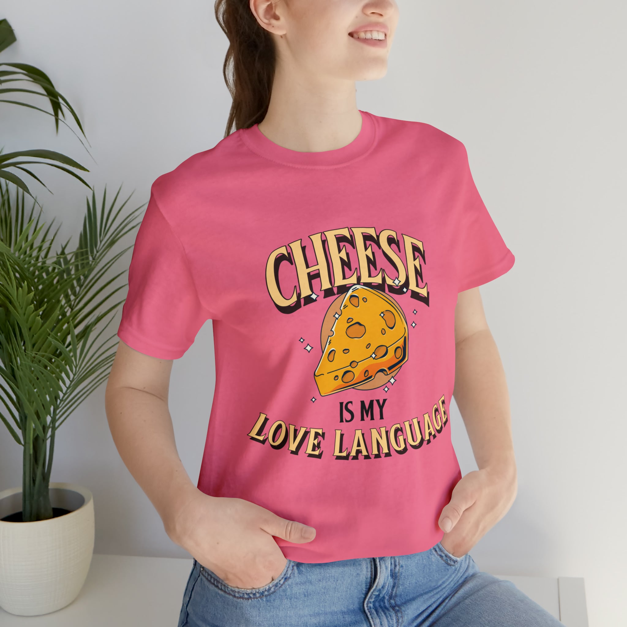 Unisex Cheese is My Love Language T Shirt   