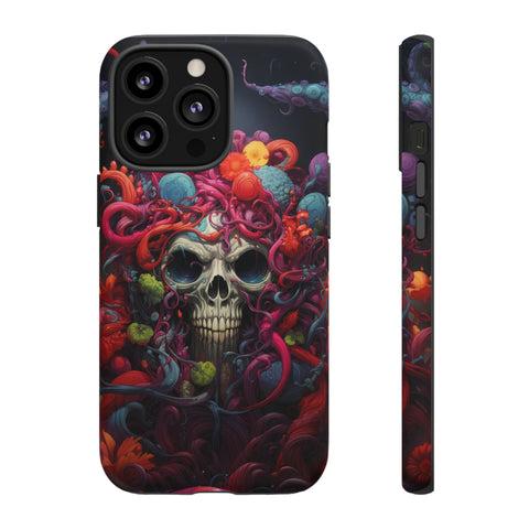 Psychedelic Skull & Tentacles Phone Case iPhone 13 Pro Matte 