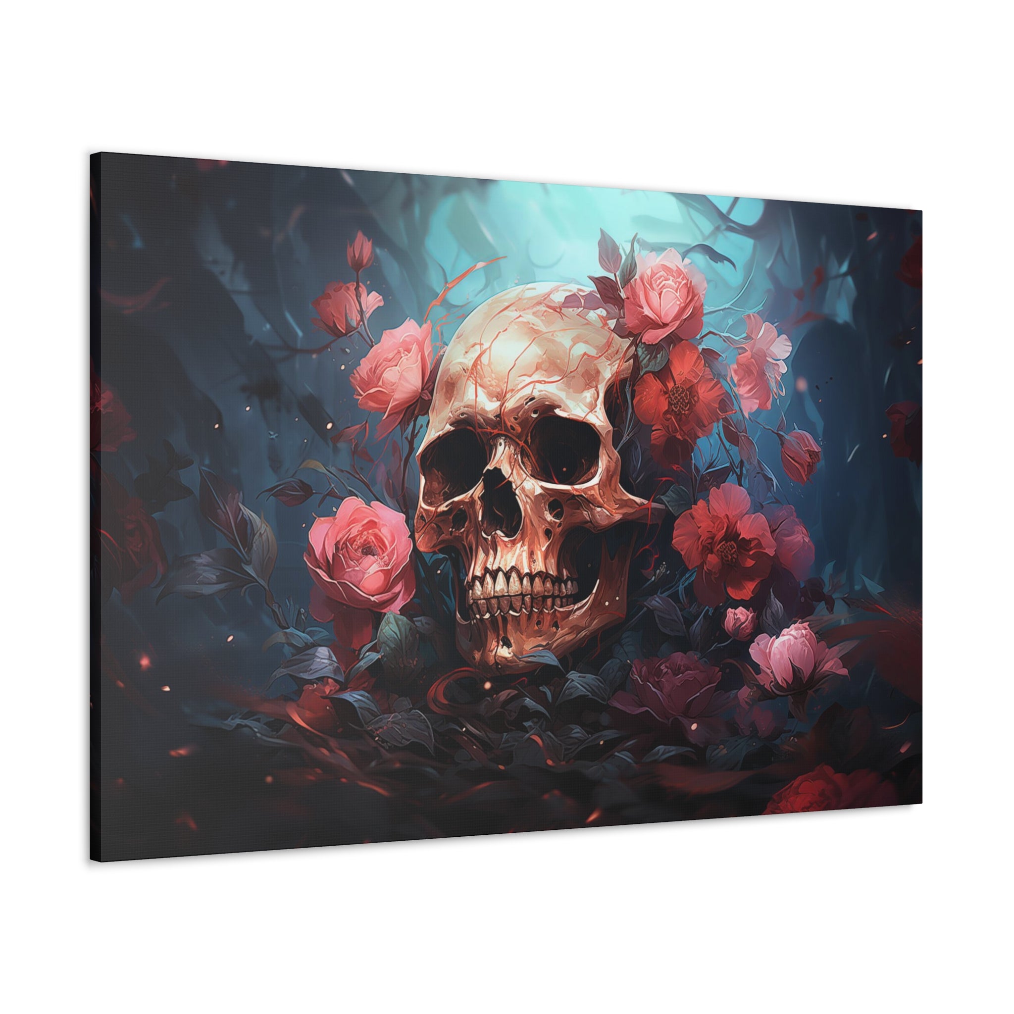 Skull & Roses Wall Art   