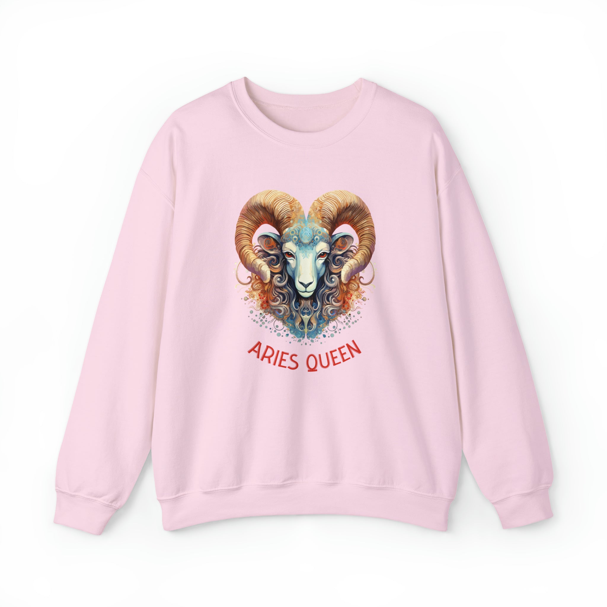 Womens Aries Queen Sweatshirt S Light Pink 