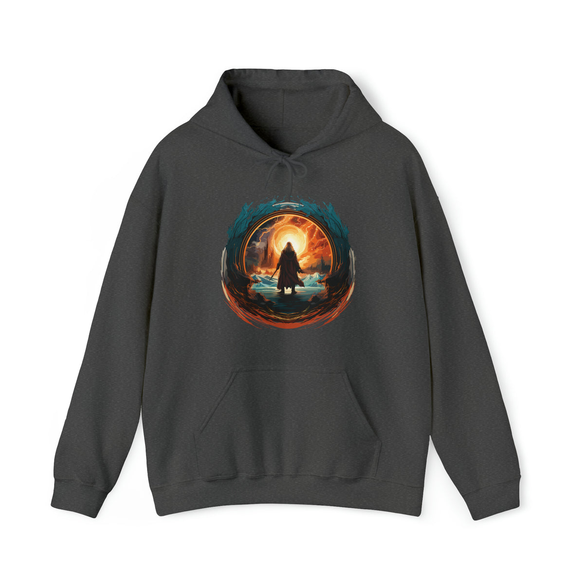 Unisex Wizard Portal Hoodie Dark Heather S 