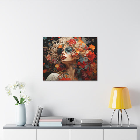 Flower Woman Wall Art   