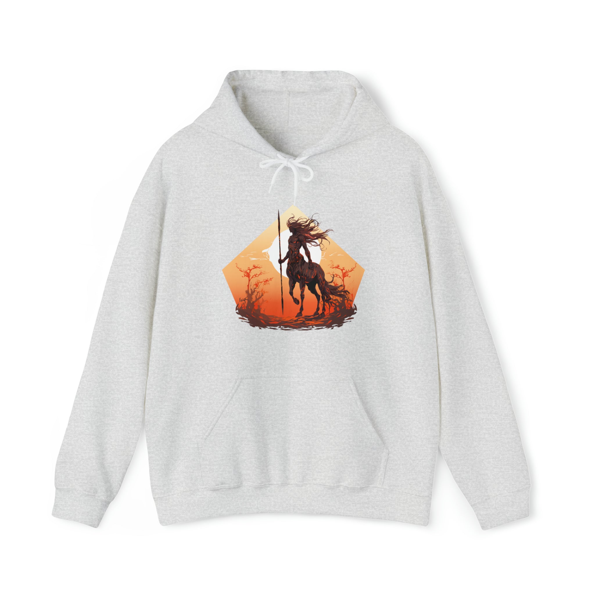 Unisex Centaur Warrior Hoodie Ash S 