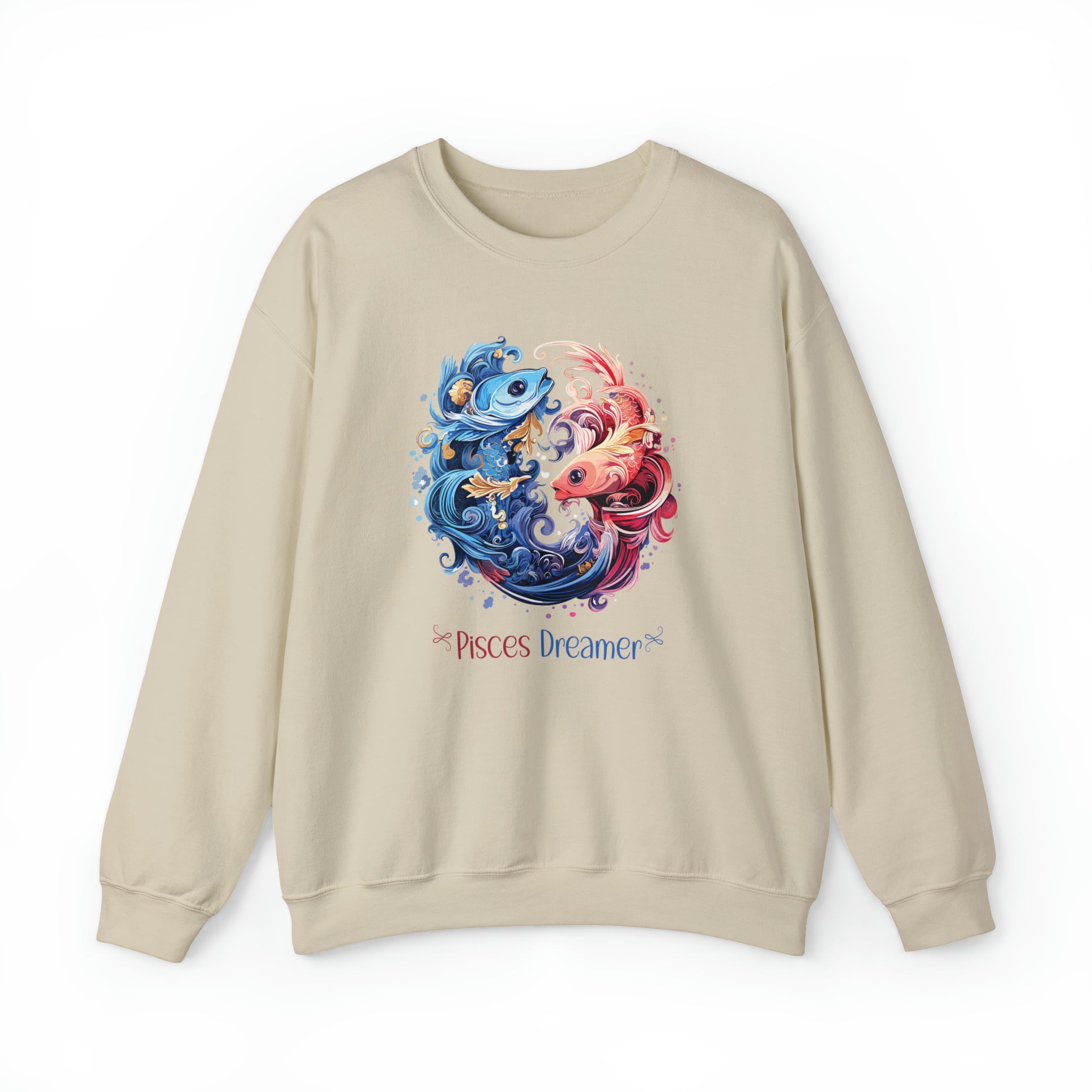 Unisex Pisces Dreamer Sweatshirt S Sand 