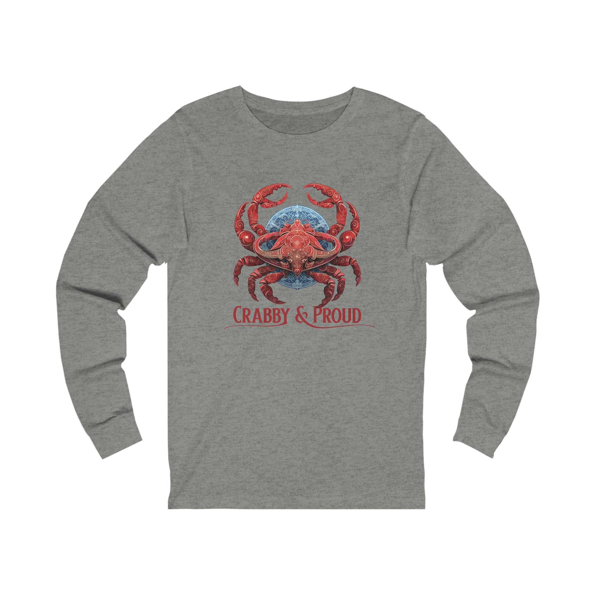 Unisex Cancer Crab Long Sleeve T Shirt   