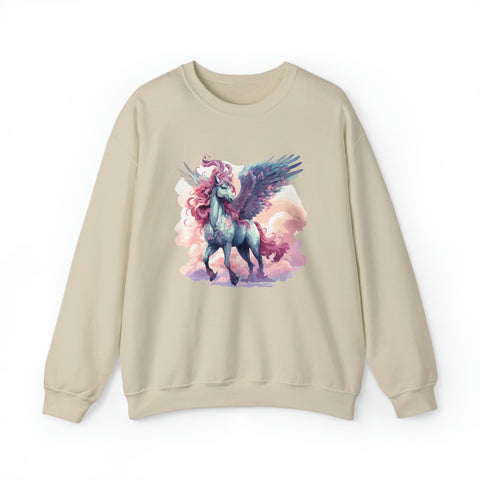 Unisex Pegasus Clouds Sweatshirt S Sand 