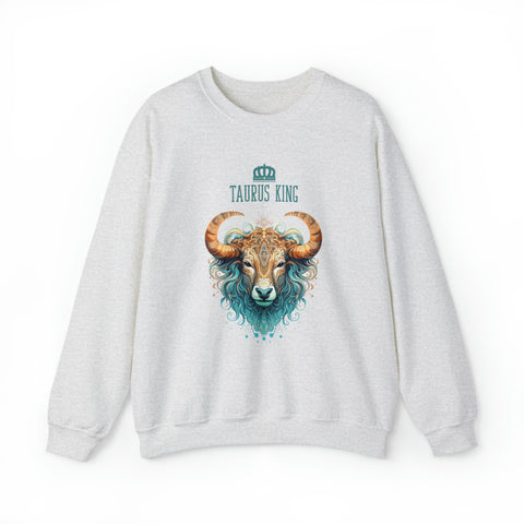 Mens Taurus King Sweatshirt S Ash 