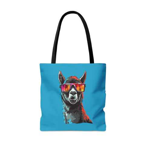 Black Llama Sunglasses Tote Bag   