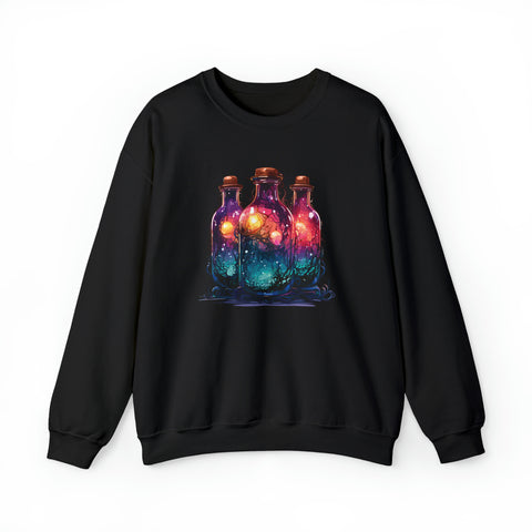 Unisex Dark Magic Bottles Sweatshirt S Black 