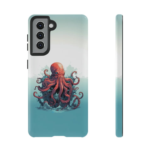 Kraken in the Ocean Phone Case Samsung Galaxy S21 Glossy 