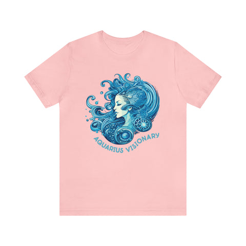 Unisex Aquarius Visionary T Shirt Pink S 