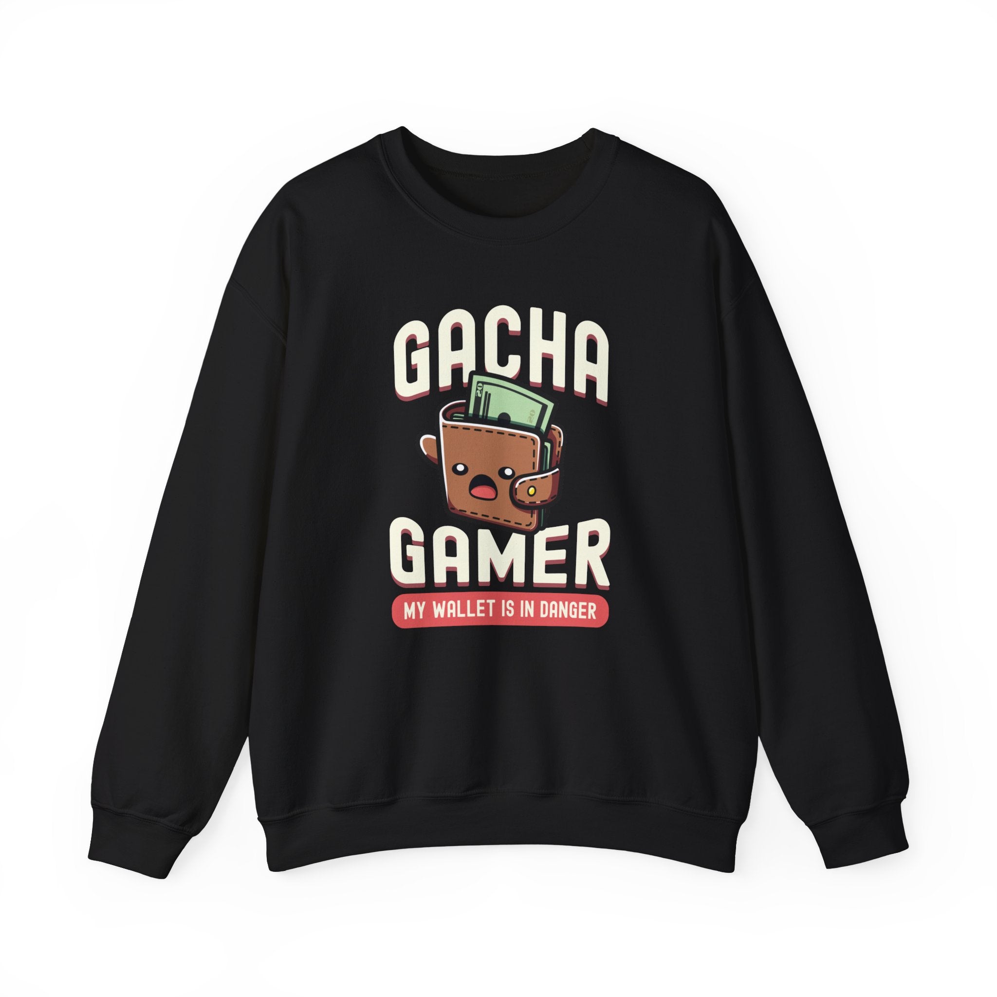 Unisex Gacha Gamer My Wallet is in Trouble Sweatshirt S Black 