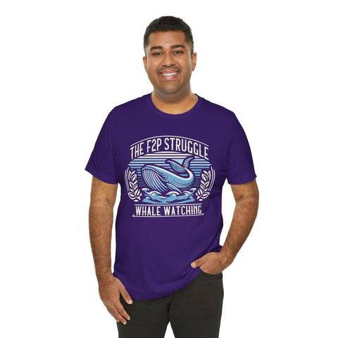 Unisex F2P Struggle Whale Watching T Shirt   