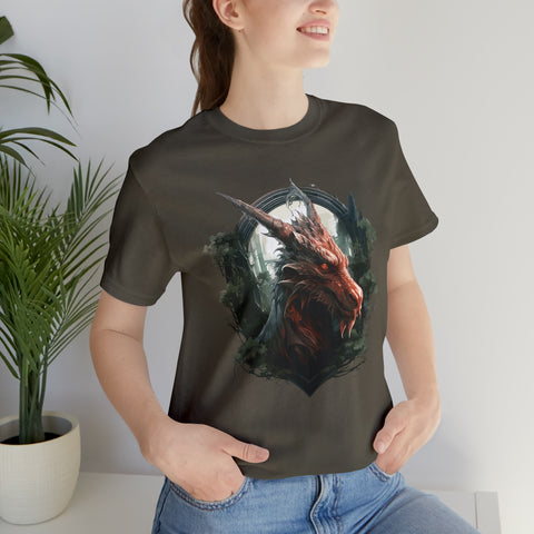 Unisex Dragon Face T Shirt   