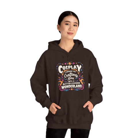 Unisex Cosplay Glitter-Covered Wonderland Hoodie   