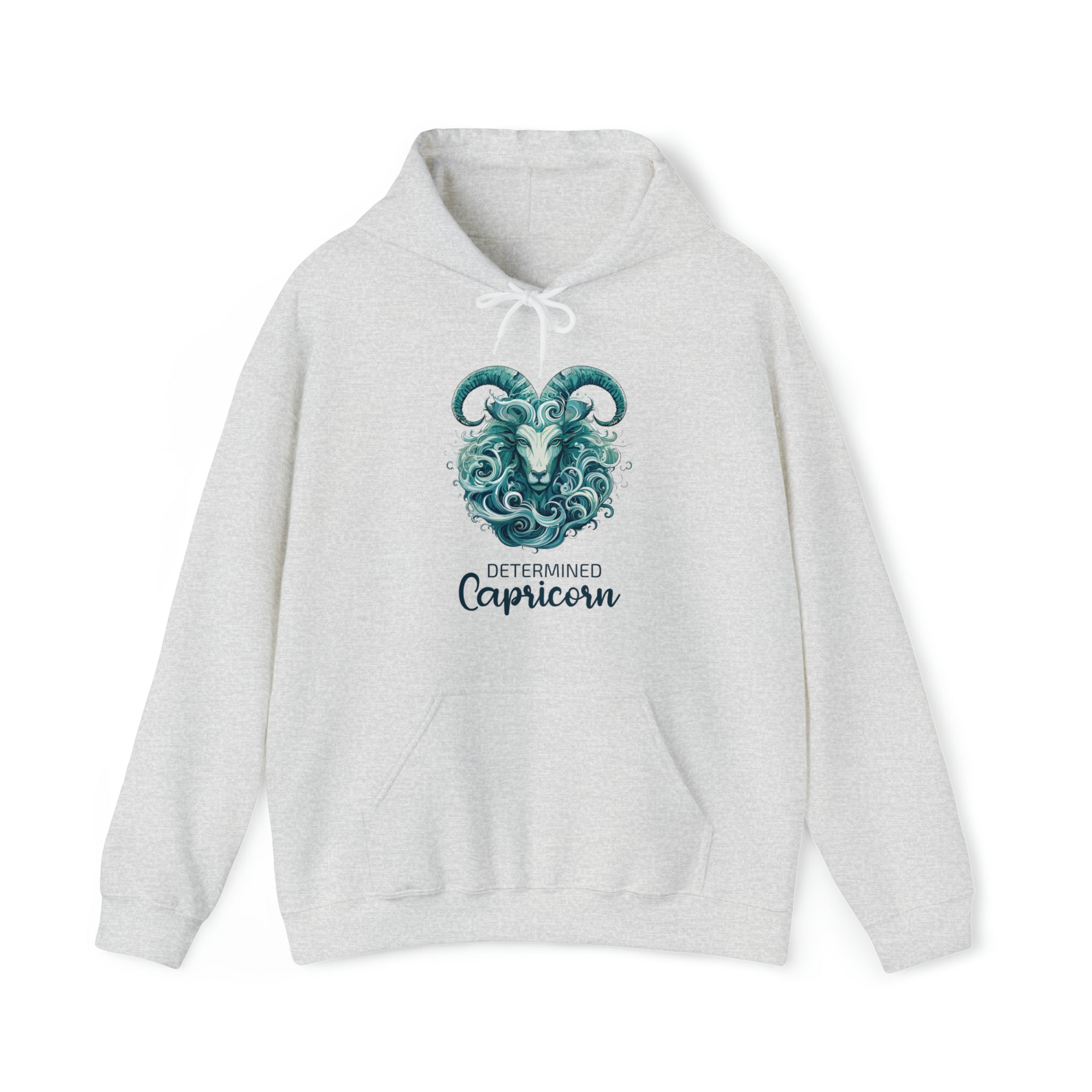 Unisex Capricorn Goat Hoodie Ash S 