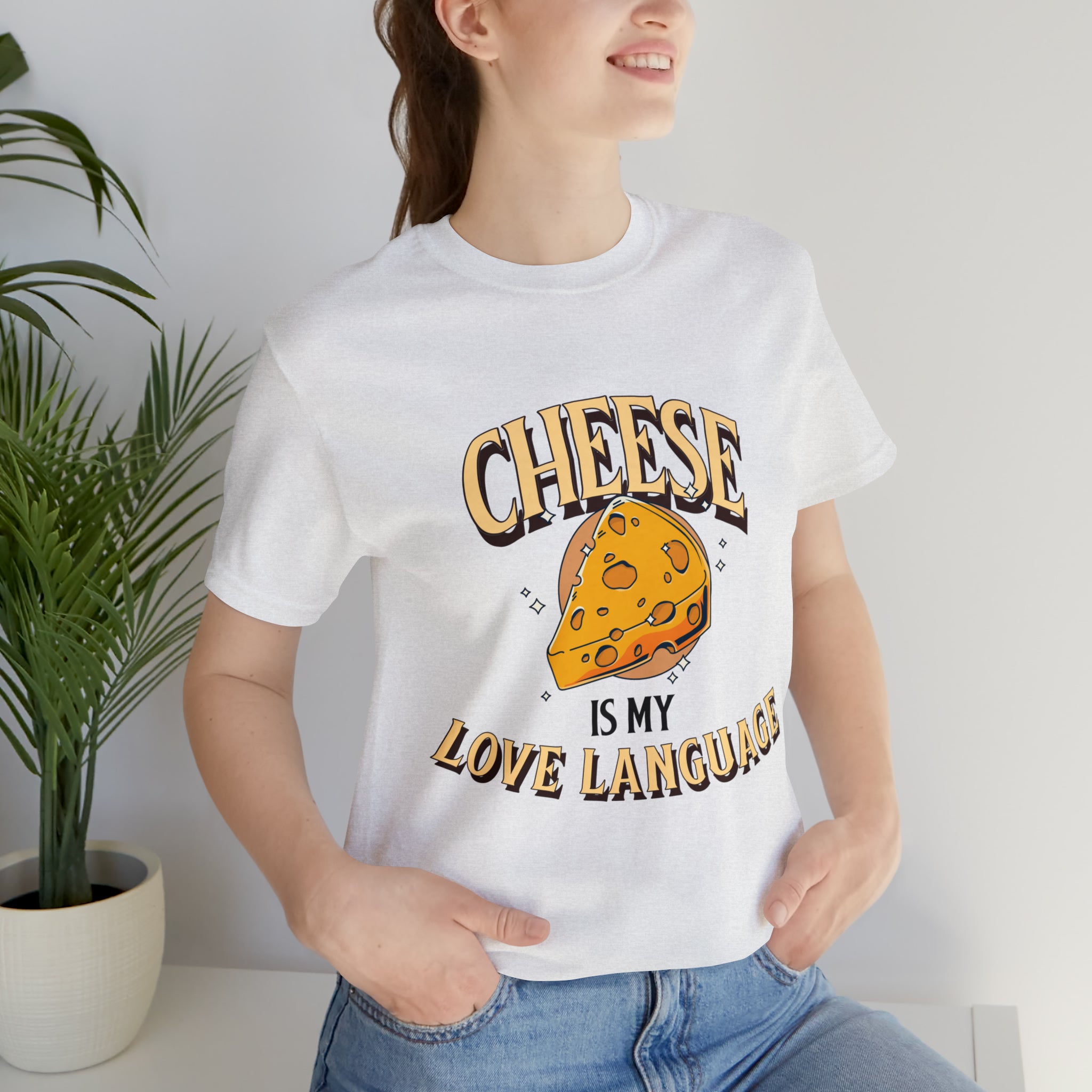 Unisex Cheese is My Love Language T Shirt   