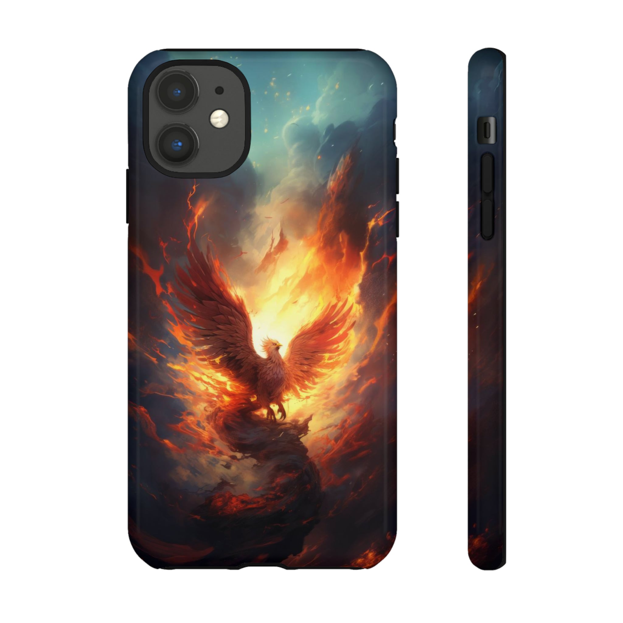 Phoenix in the Clouds Phone Case iPhone 11 Glossy 