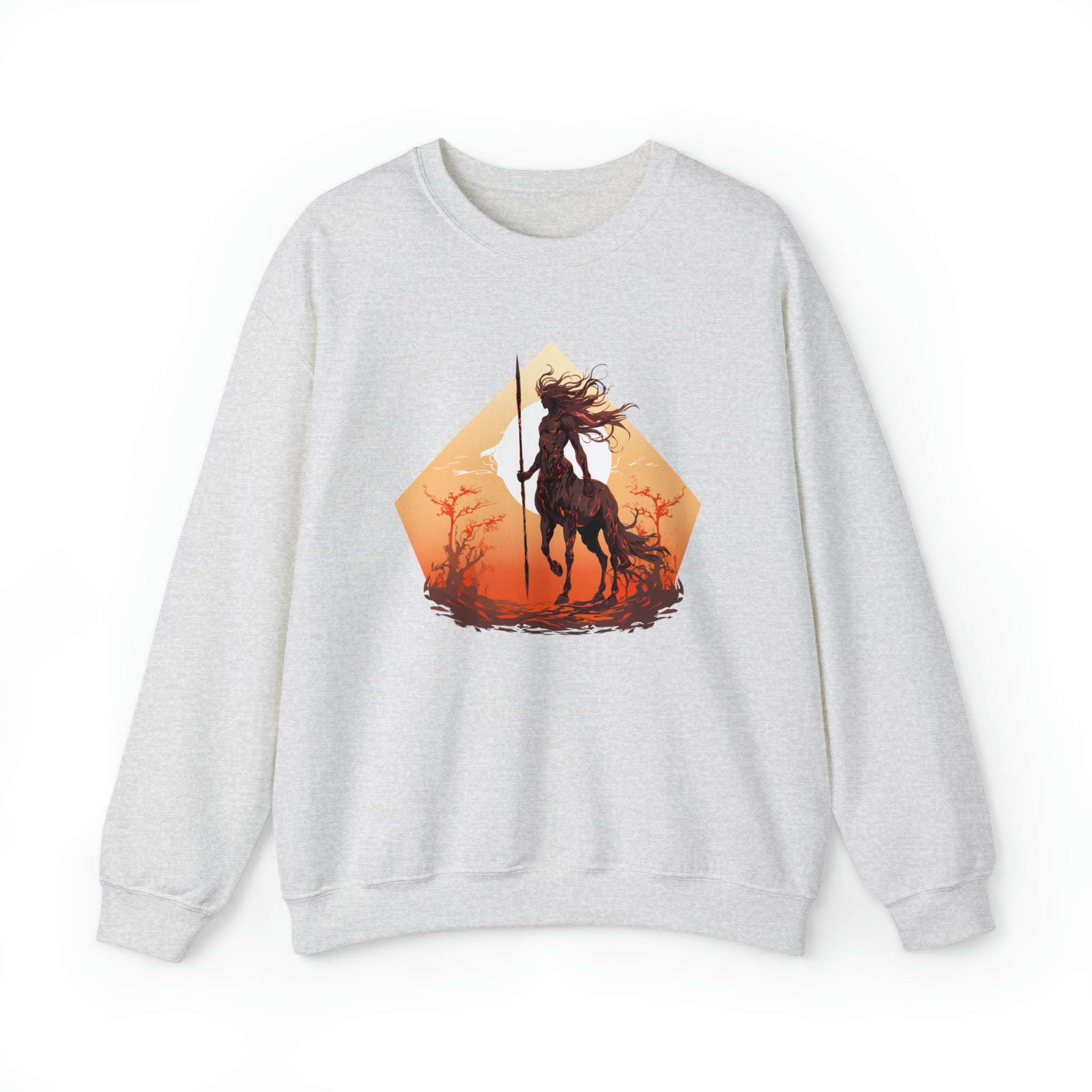 Unisex Centaur Warrior Sweatshirt S Ash 