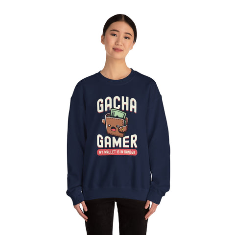 Unisex Gacha Gamer My Wallet is in Trouble Sweatshirt   