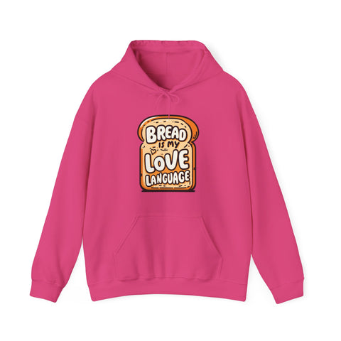 Unisex Bread is My Love Language Hoodie Heliconia S 