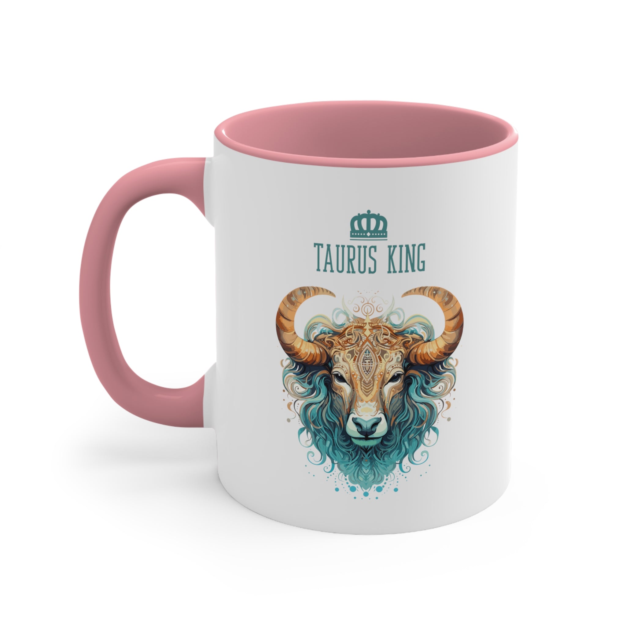 11oz Taurus King Coffee Mug 11oz Pink 