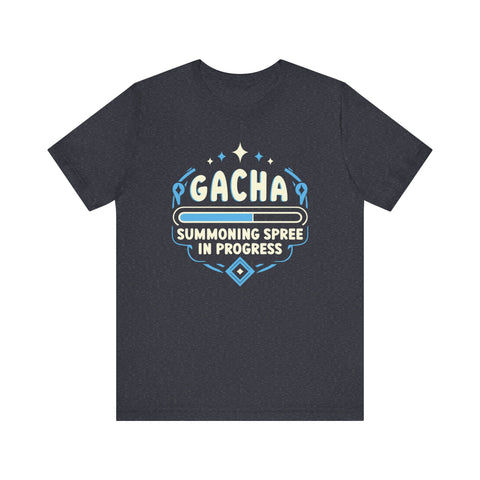 Unisex Gacha Summoning in Progress T Shirt Heather Navy S 