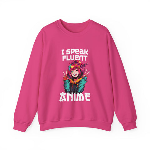 Unisex I Speak Fluent Anime Girl Sweatshirt S Heliconia 