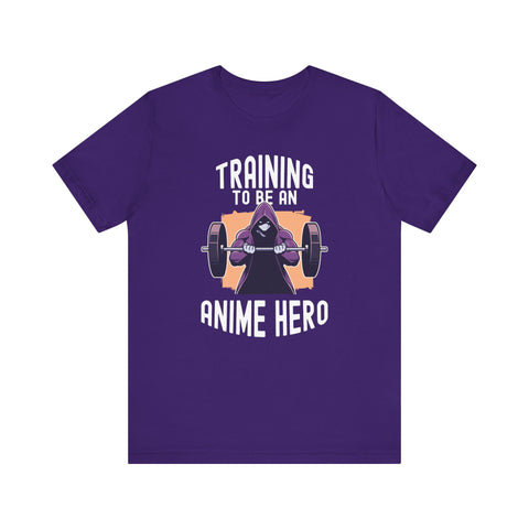 Unisex Training to Be an Anime Hero T Shirt Team Purple S 