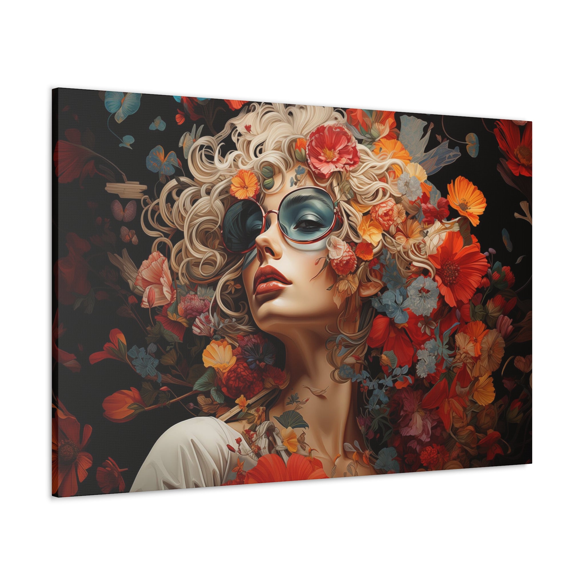 Flower Woman Wall Art   