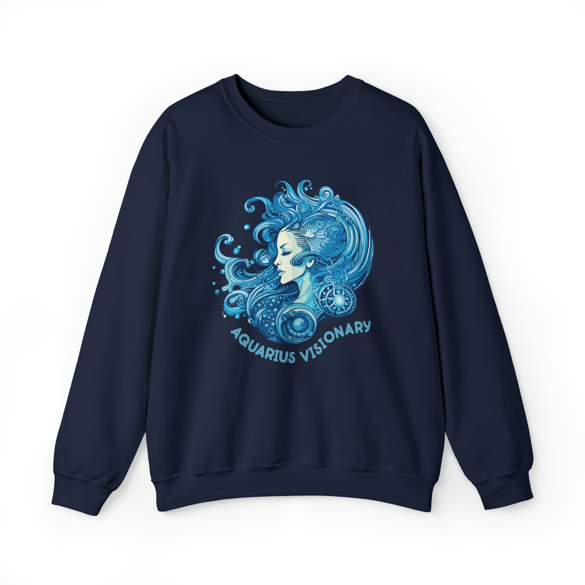 Unisex Aquarius Visionary Sweatshirt S Navy 