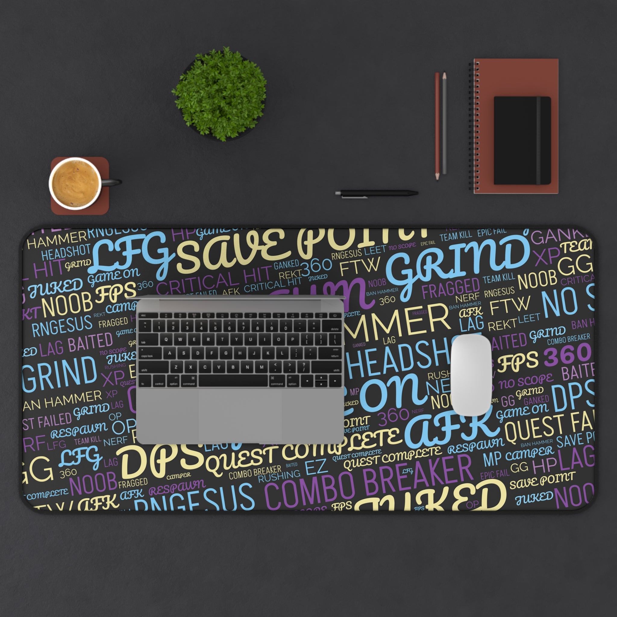 Gaming Words Desk Mat   