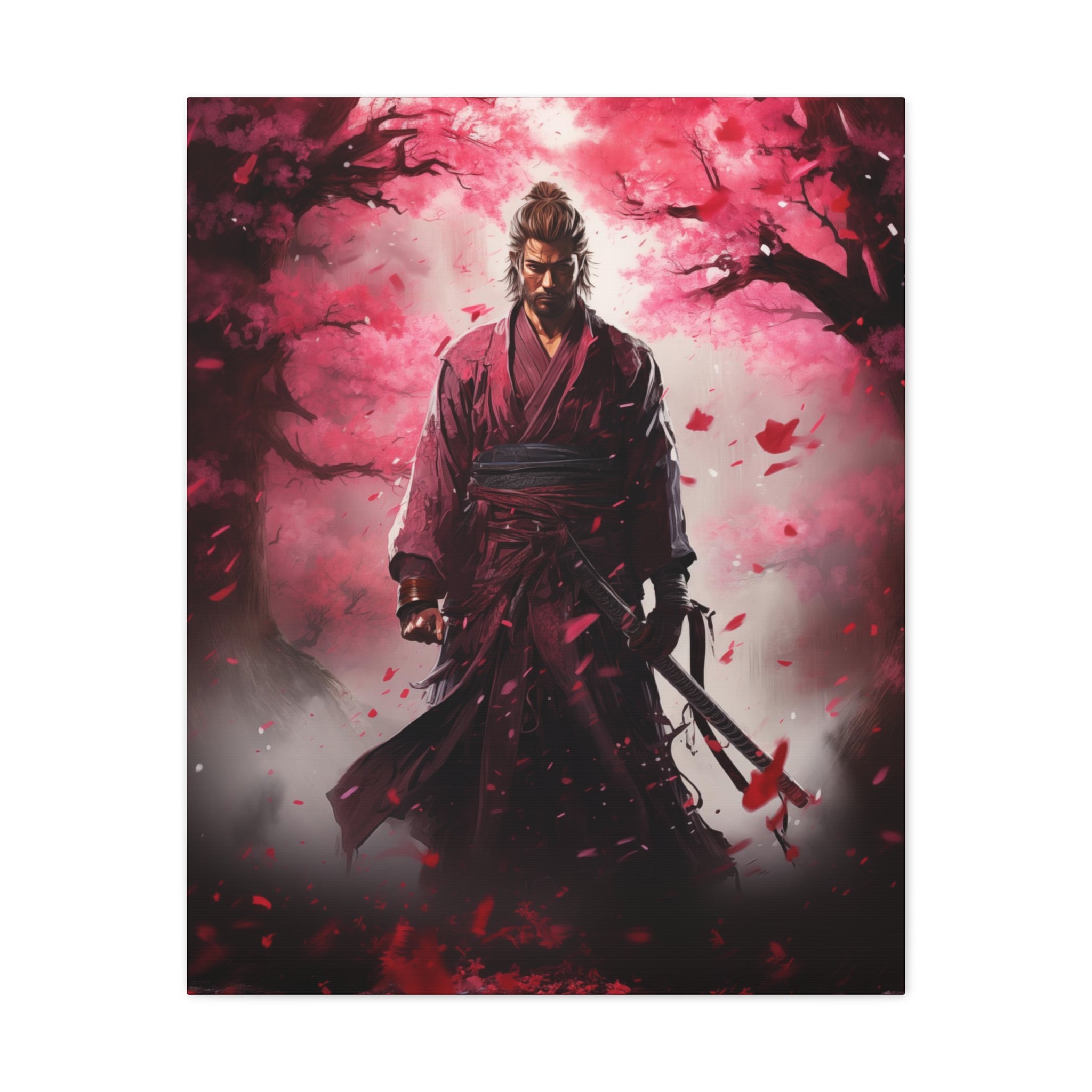 Samurai Warrior Wall Art 24″ x 30″ 1.25" 