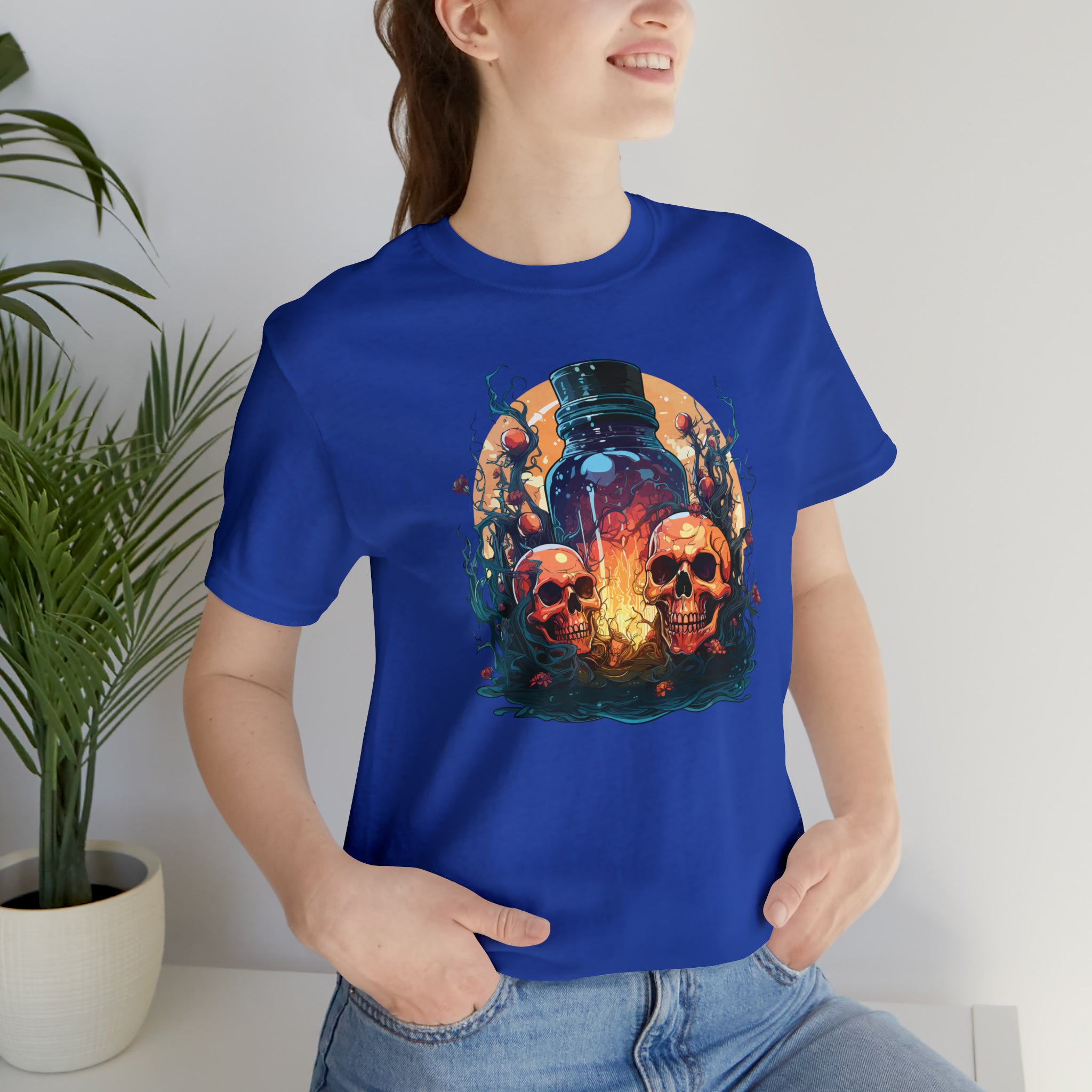 Unisex Magic Potion & Skulls T Shirt   