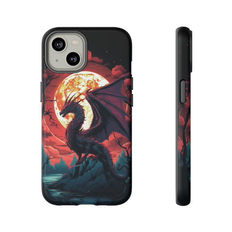 Dragon Fiery Moonlight Phone Case iPhone 14 Matte 