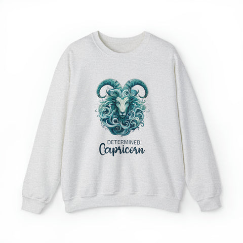 Unisex Capricorn Goat Sweatshirt S Ash 