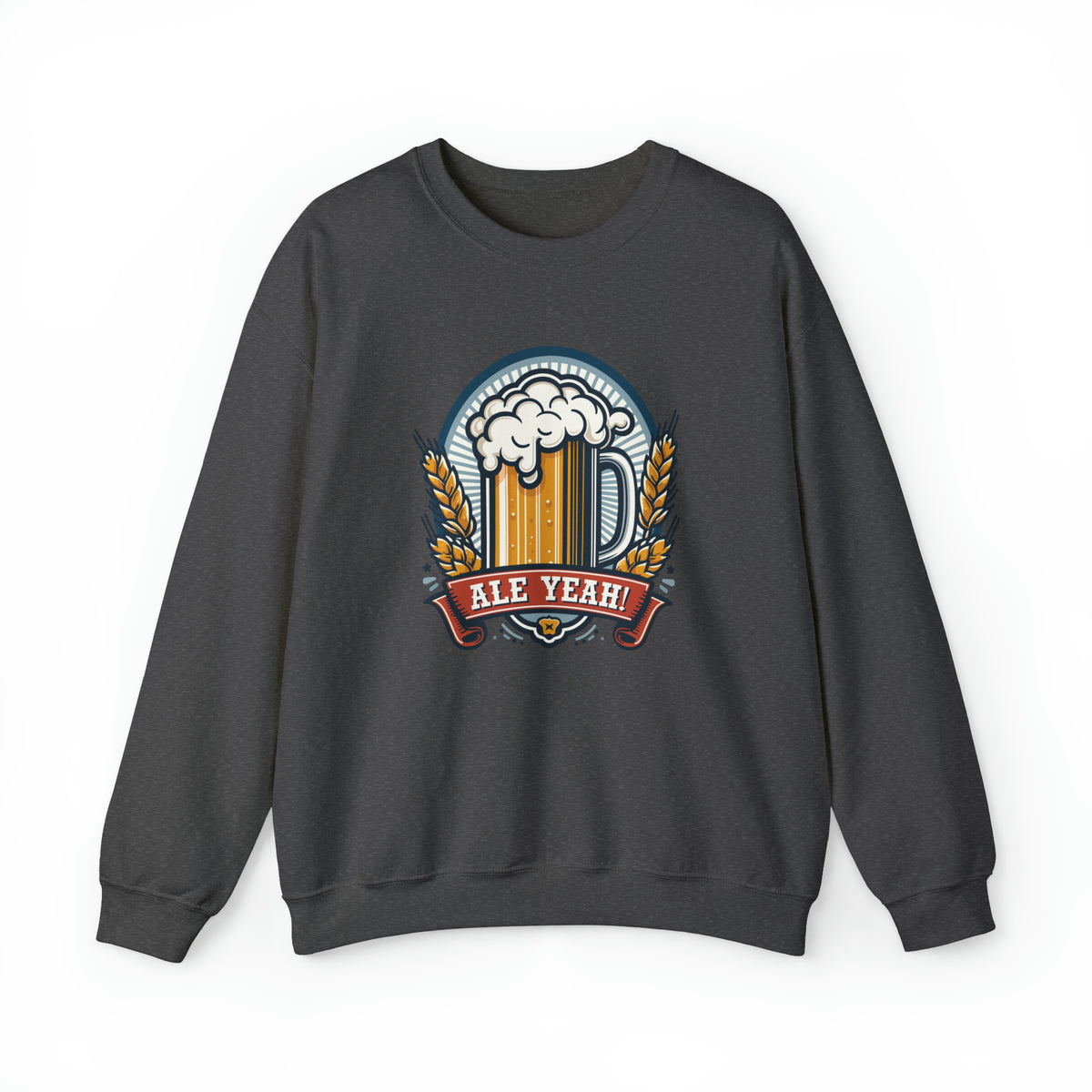 Unisex Ale Yeah Sweatshirt S Dark Heather 