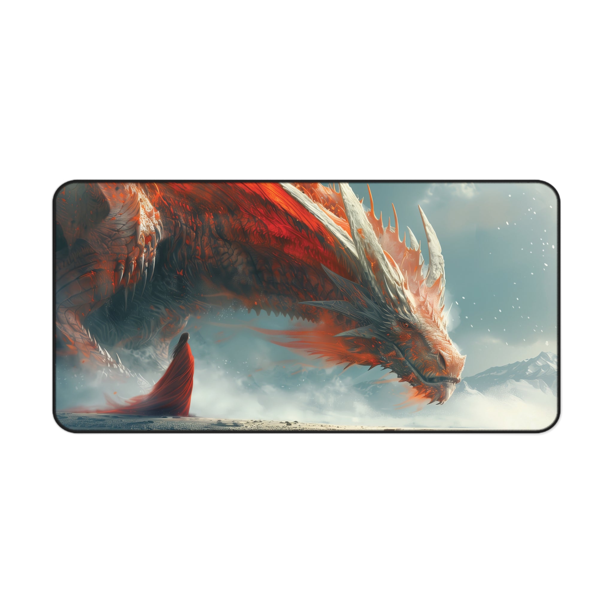 Dragon Woman Desk Mat 15.5" × 31"  