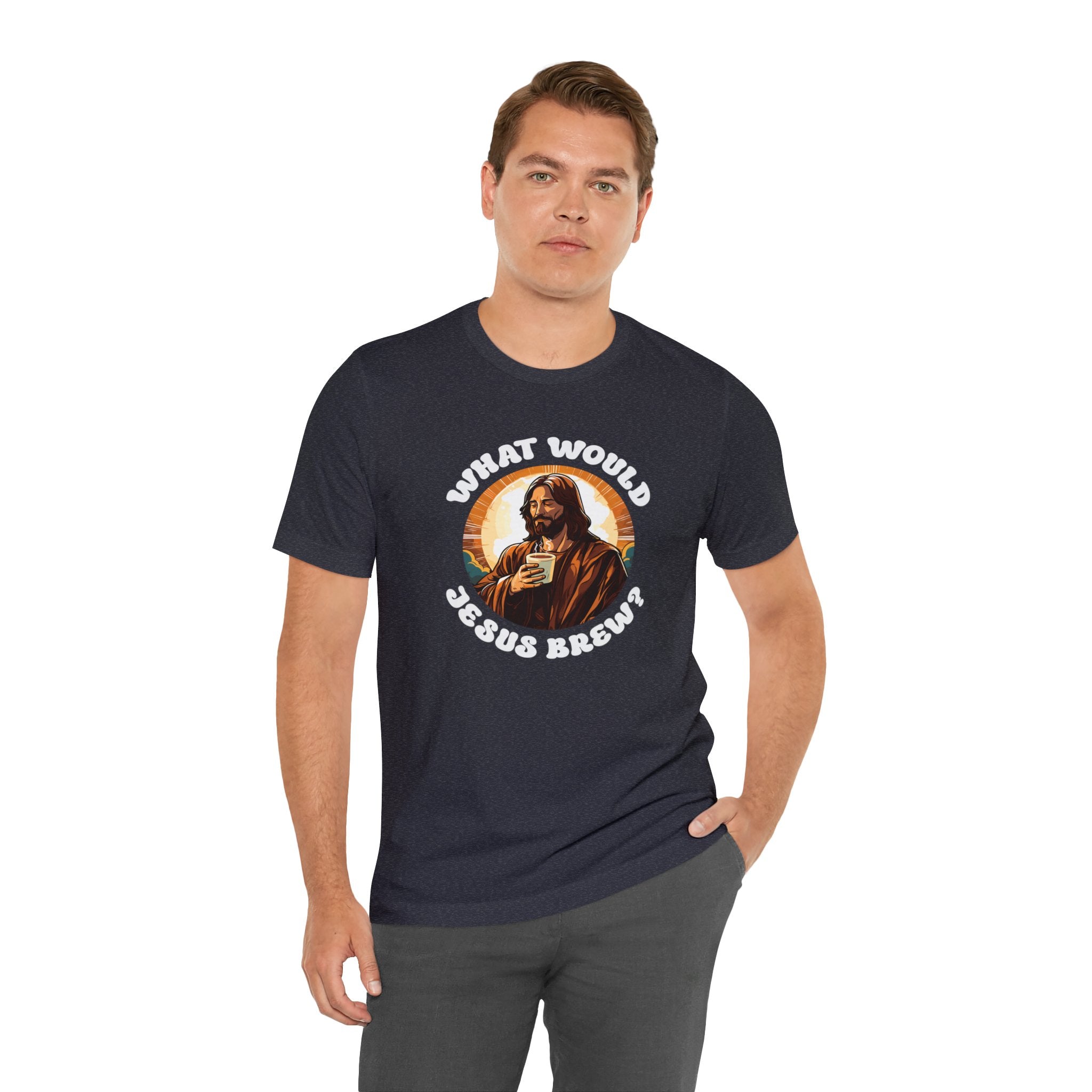 Unisex What Would Jesus Brew Coffee T Shirt   