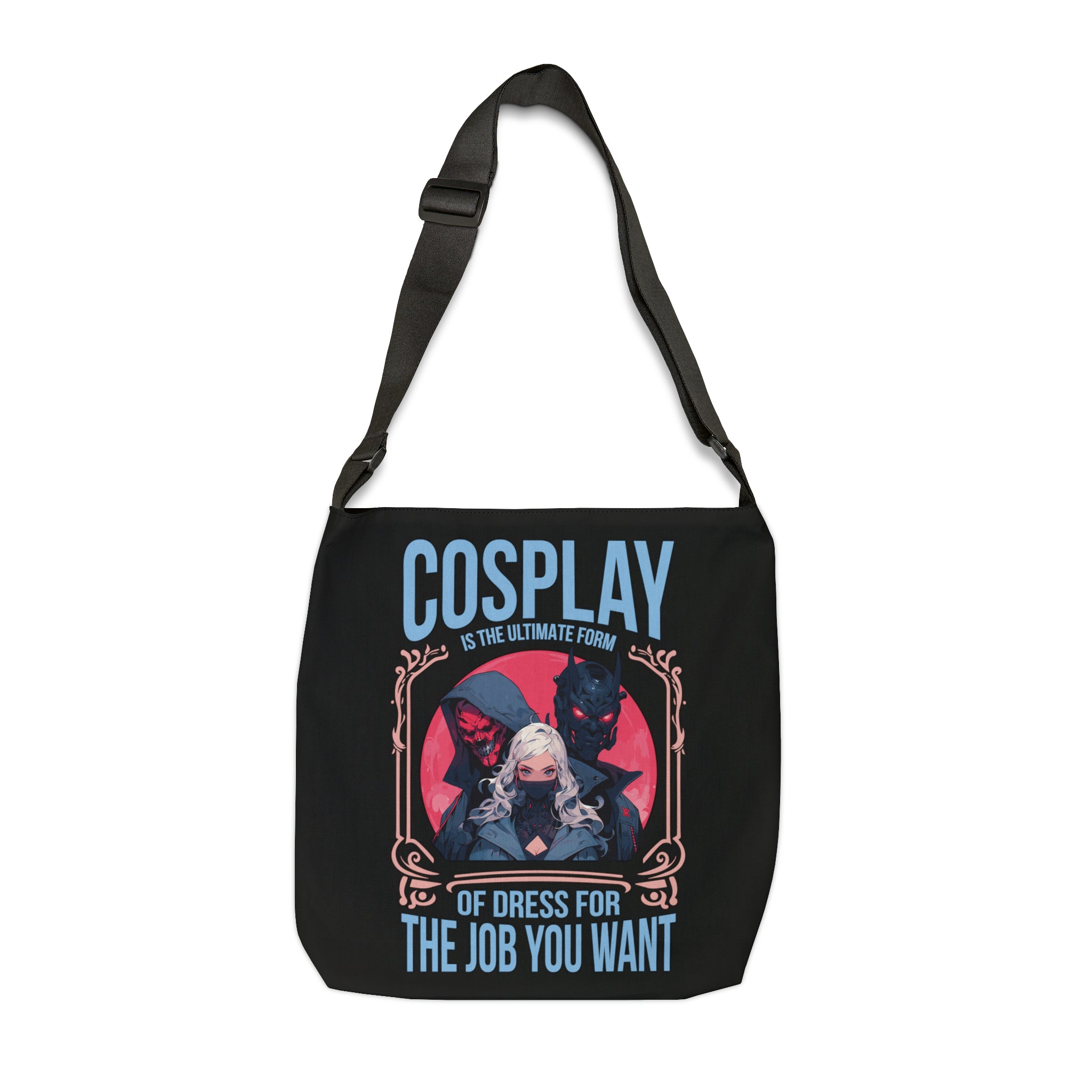 Cosplay Dress for the Job You Want Adjustable Tote Bag 16" × 16''  