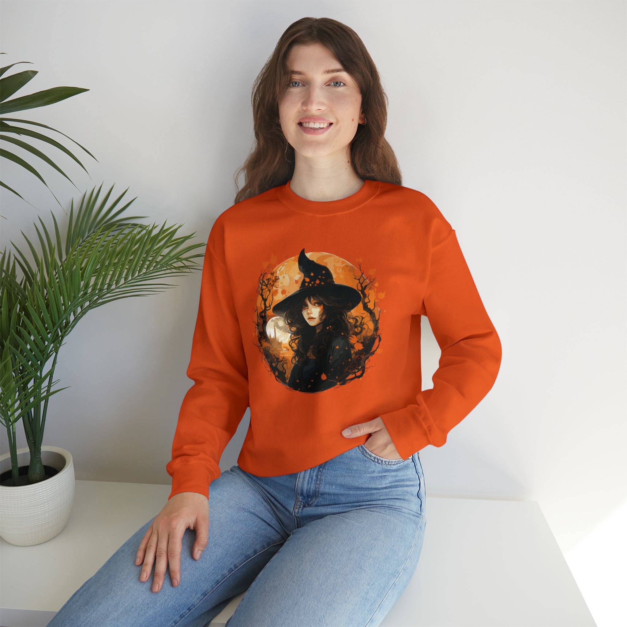 Unisex Autumn Witch Sweatshirt   