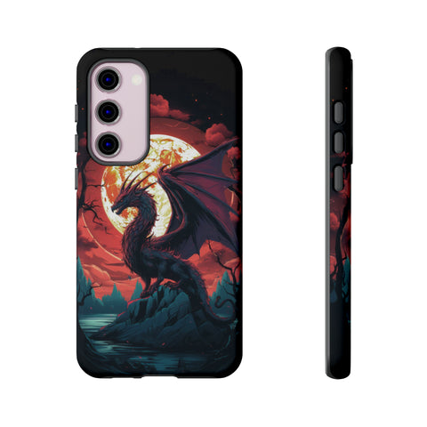 Dragon Fiery Moonlight Phone Case Samsung Galaxy S23 Plus Matte 