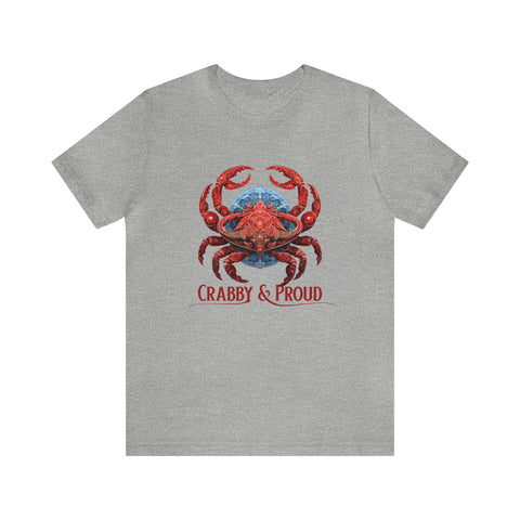 Unisex Cancer Crab T Shirt Athletic Heather S 