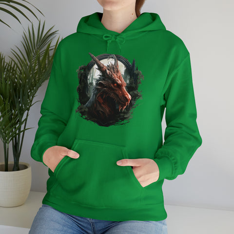 Unisex Dragon Face Hoodie   