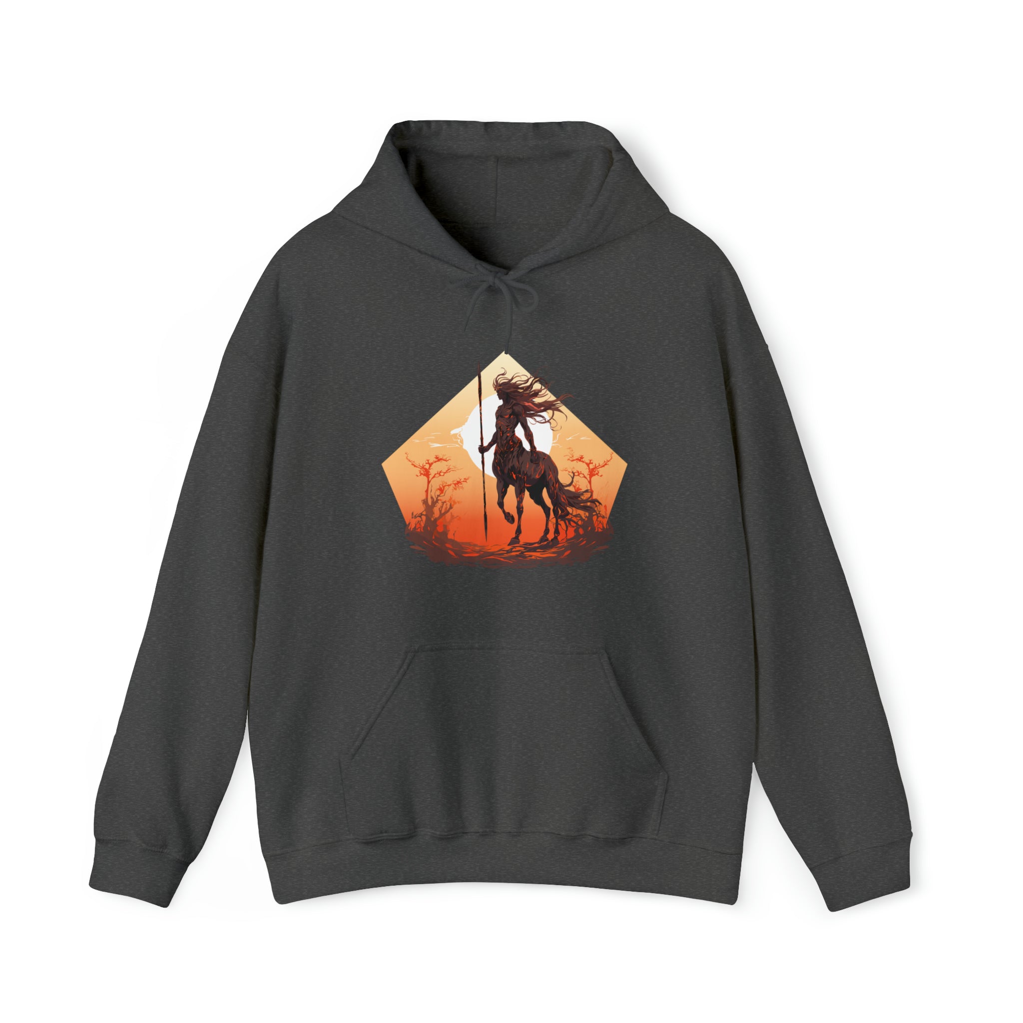 Unisex Centaur Warrior Hoodie Dark Heather S 