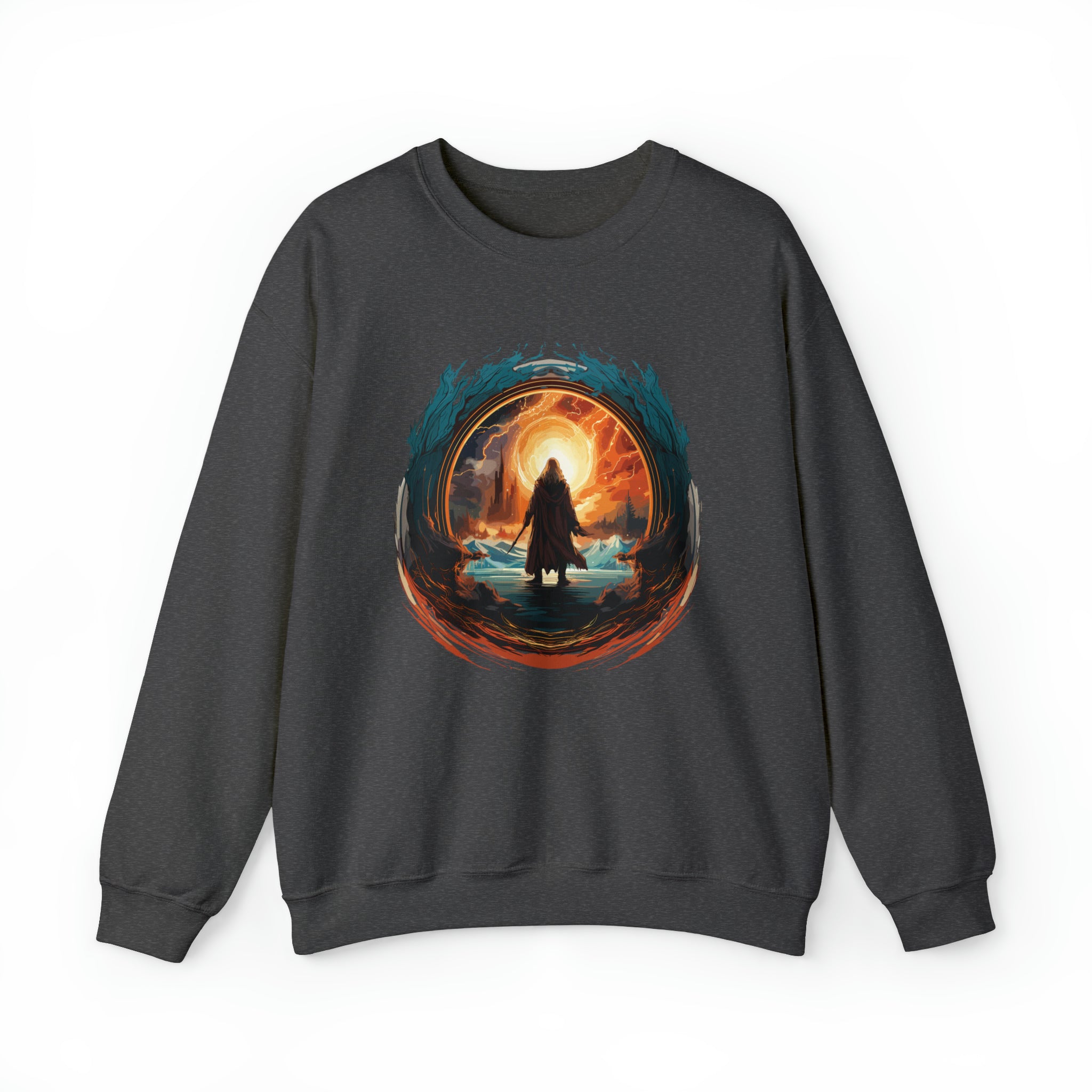 Unisex Wizard Portal Sweatshirt S Dark Heather 