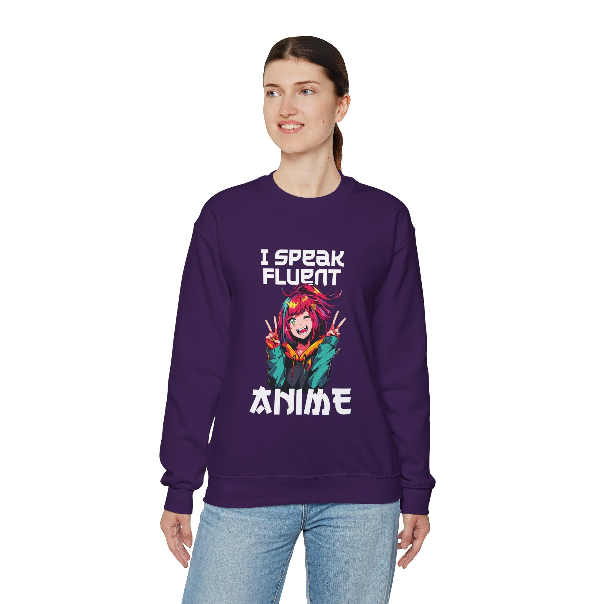 Unisex I Speak Fluent Anime Girl Sweatshirt   