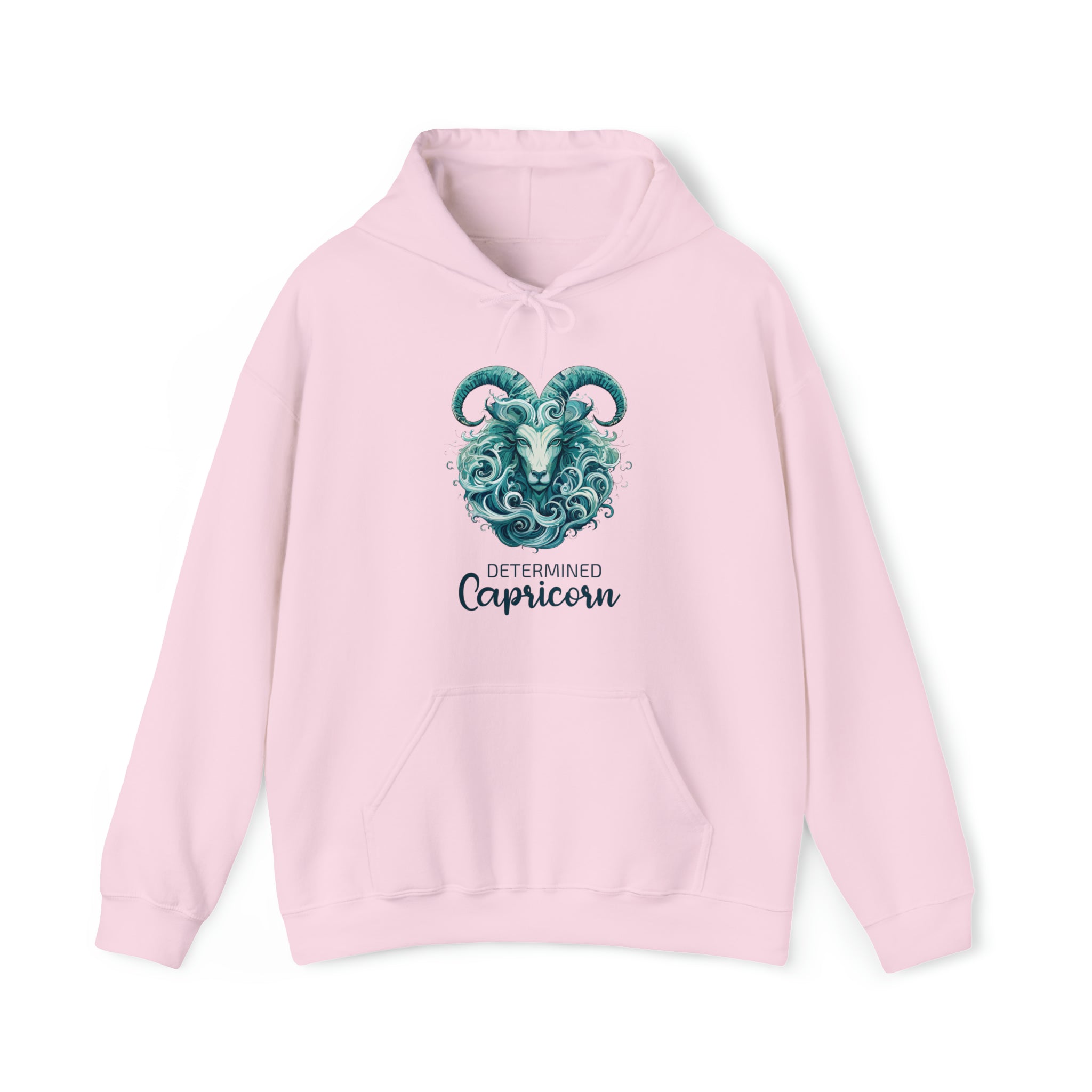 Unisex Capricorn Goat Hoodie Light Pink S 